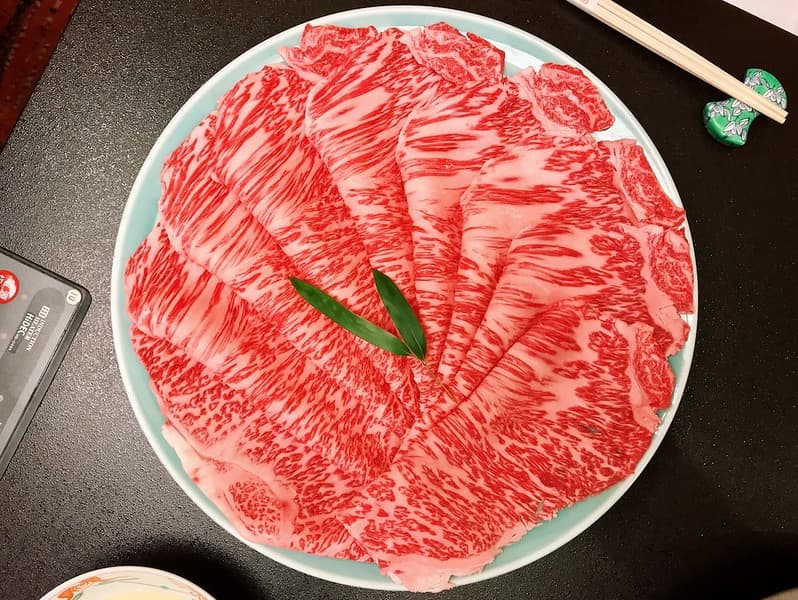 Thịt bò Wagyu tại Ningyocho Imahan,
Shinjuku