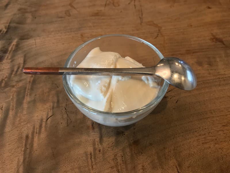 Bánh pudding soba không trang trí.