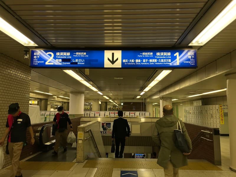Vào lòng Ga Tokyo.