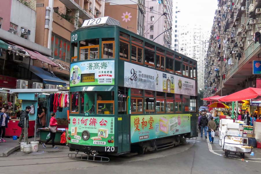Xe điện Hong Kong - Ding Ding Du lịch Hong Kong tự túc - Xe điện Hong Kong - Ding Ding