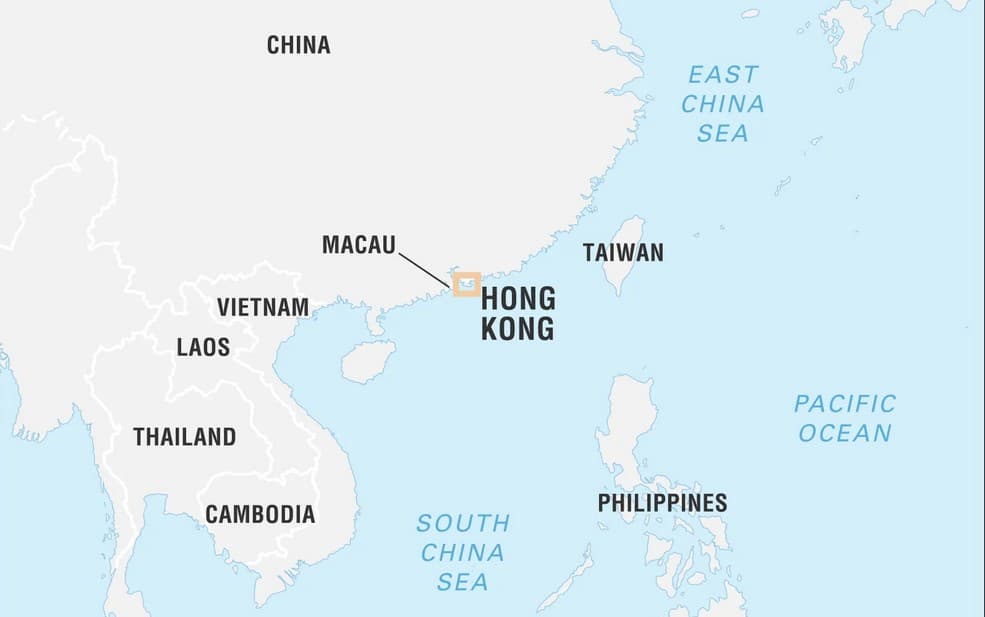 Vị trí Hong Kong