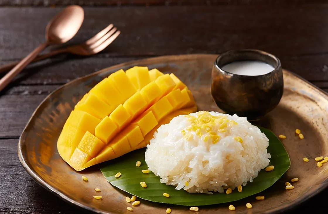 Du lịch Thái Lan tự túc - Món Thái ngon - Xôi xoài Thái Lan