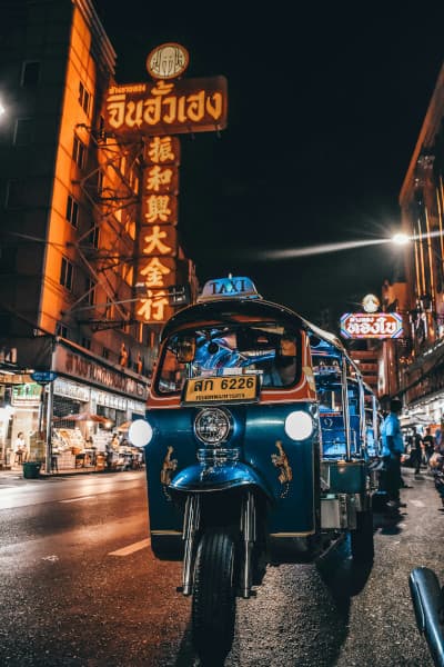Du lịch Thái Lan tự túc - Xe Tuk-tuk