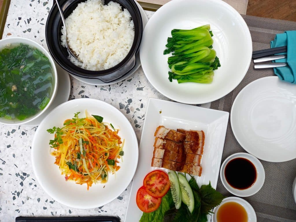 Reismittagessen, Con Dao Inseln, Vietnam