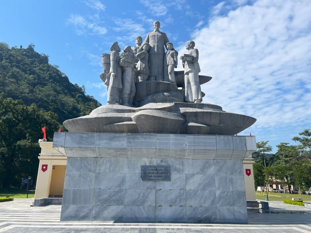 Ho-Chi-Minh-Statue, Ha Giang Stadt, Vietnam