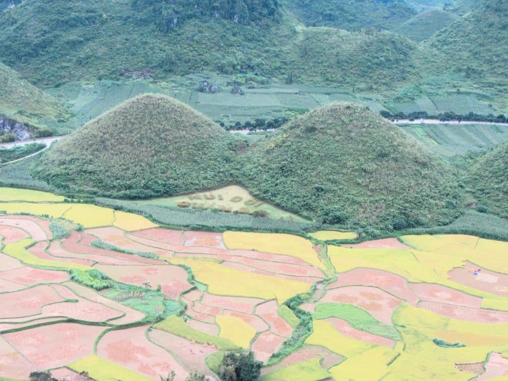 Zwillingshügel „Fairy Bosoms“, Tam Son, Ha Giang, Vietnam