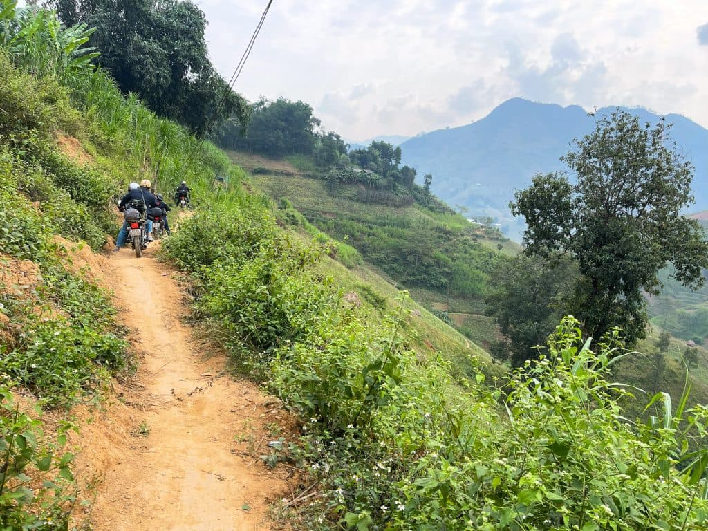 Unbefestigte Straße nach Bảo Lạc, Ha Giang Loop