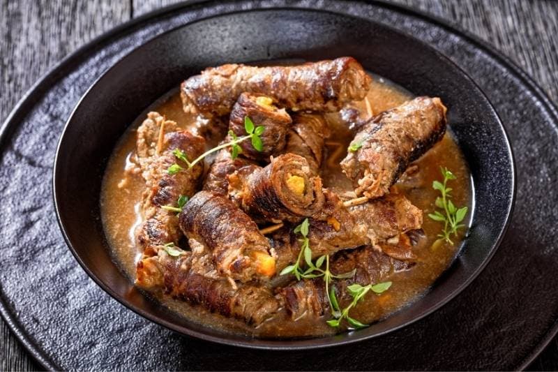 Những món ăn ngon của Đức - Rouladen - Thịt cuộn