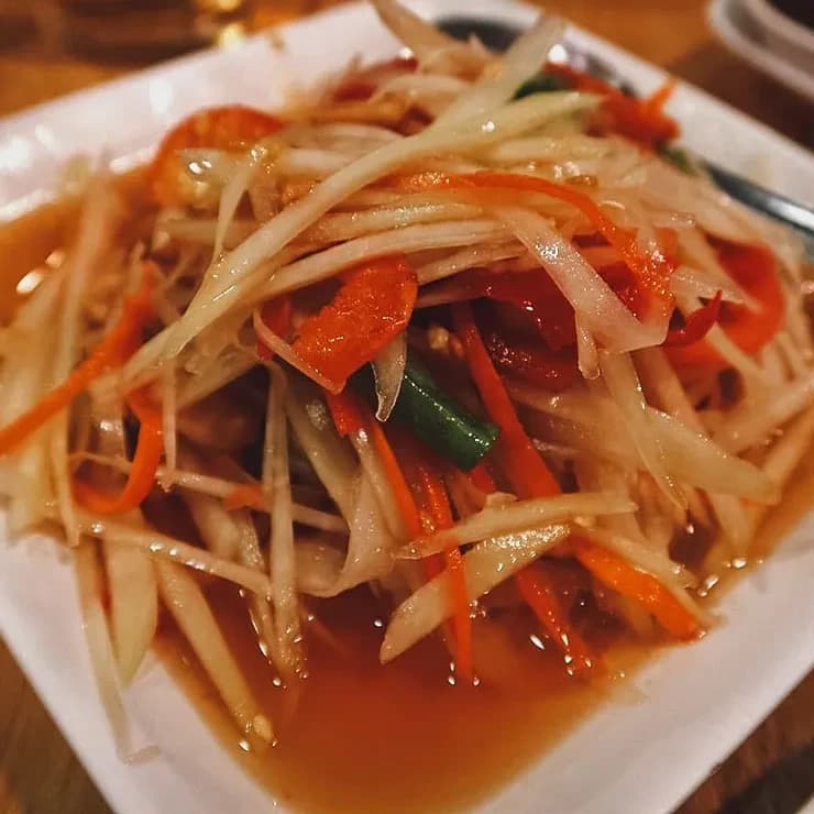Quán ăn ngon ở Bangkok - Sabaijai - Som tum