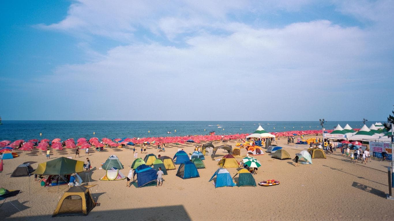 Du lịch Hàn Quốc tự túc - Bãi biển Sokcho ở Gangneung Hàn Quốc