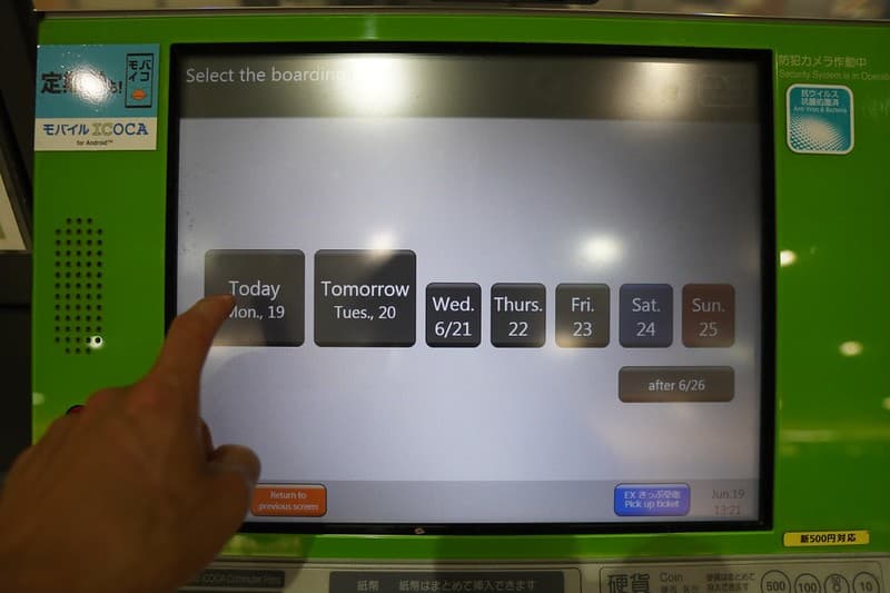 Chọn ngày bạn muốn đi