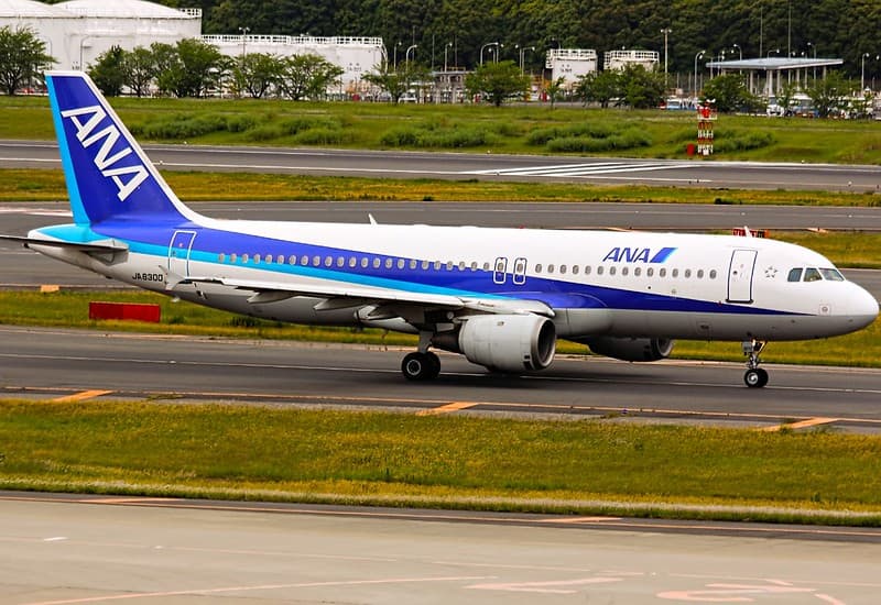Máy bay ANA ở Nhật. Ảnh: lkarasawa Máy bay ANA ở Nhật. Ảnh: lkarasawa